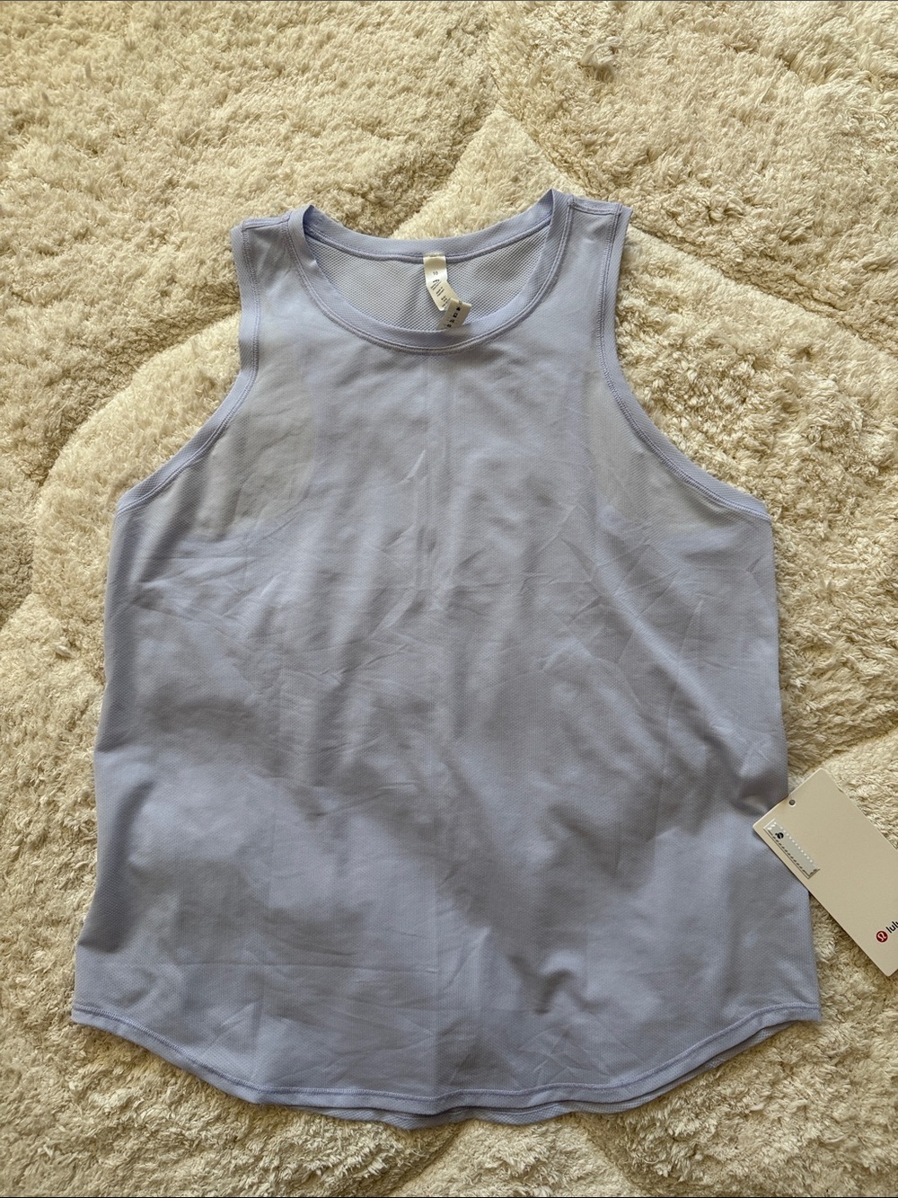 Lululemon High Neck Run and Train Tank. Size 10. New!